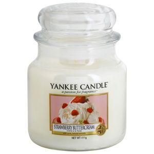 Yankee Candle Strawberry Buttercream vonná svíčka Classic střední 411 g