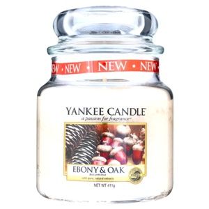 Yankee Candle Ebony & Oak vonná svíčka 411 g Classic střední