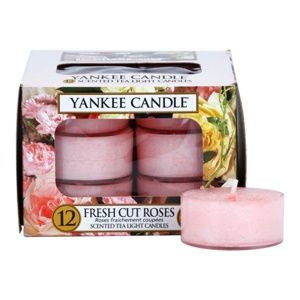 Yankee Candle Fresh Cut Roses čajová svíčka 12 x 9,8 g
