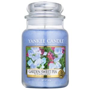Yankee Candle Garden Sweet Pea vonná svíčka 623 g Classic velká