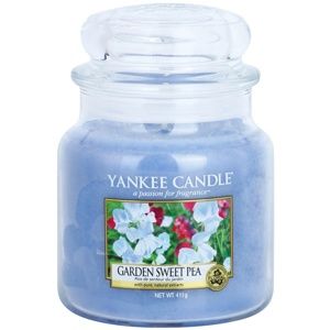 Yankee Candle Garden Sweet Pea vonná svíčka 411 g Classic střední
