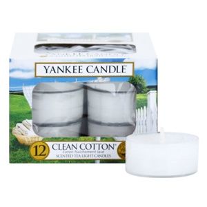 Yankee Candle Clean Cotton čajová svíčka 12 x 9.8 g